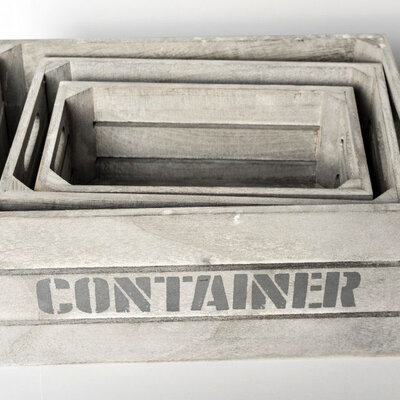 Drvene Gajbice Za Odlaganje - Kutije Od Drveta - 3 Komada