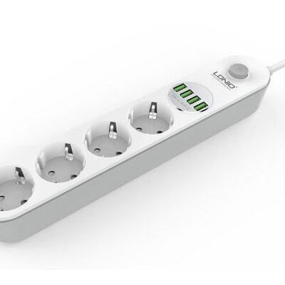 Produžni kabl Siyoteam LDNIO 4 šuko 4 USB 2500W 2m 028416