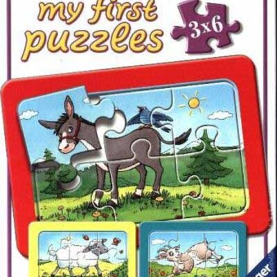 Ravensburger puzzle 18 delova - Ovca, magarac, koza 06134