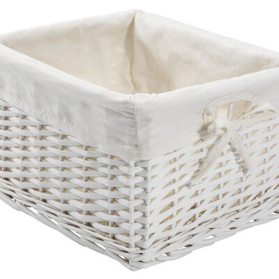 Korpa od vrbovog pruća bela