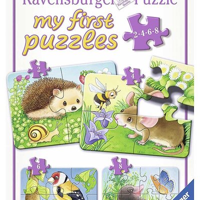 Ravensburger puzzle 20 delova  - 4u 1, šumske životinje 06952