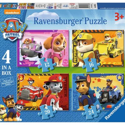 Ravensburger puzzle 72  dela - 4 u 1, Paw patrol  2 07033