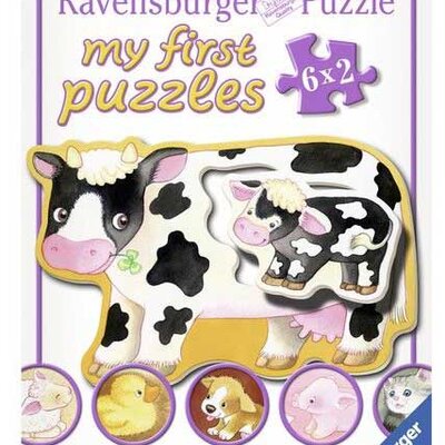 Ravensburger puzzle 12 delova - 6 u 1, Životinje 07176