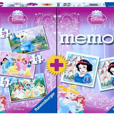 Ravensburger puzzle 60 delova  + igra memorije - Disney Princess 2u1 07228