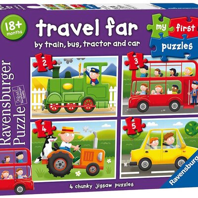 Ravensburger puzzle 14 delova - 4 u 1 prevozna sredstva 07303