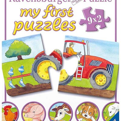 Ravensburger puzzle 18 delova - 9 u 1 na imanju 07333