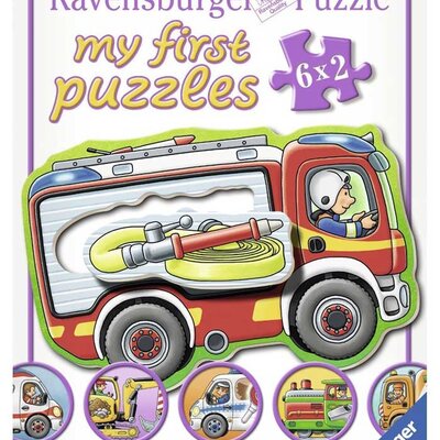 Ravensburger puzzle 12 delova - 6 u 1,vozila 07367