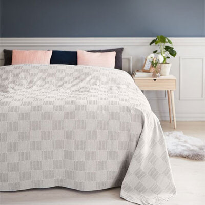 Prekrivač Stori 220x220 siva