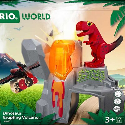 BRIO Dodatak za prugu Dinosaurus i vulkan koji eruptira 36092