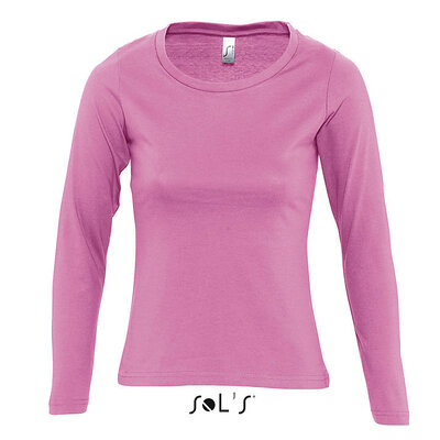 Sols Ženska majica dug rukav Majestic Orchid Pink veličina S 11425