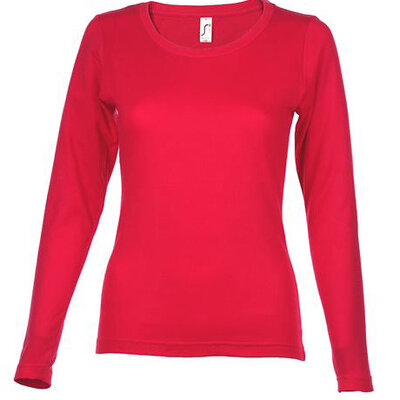 Sols Ženska majica dug rukav Majestic Red veličina L 11425