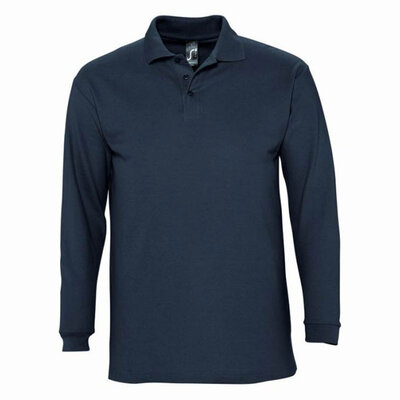 Sols Muška polo majica dug rukav Winter II Navy veličina M 11353