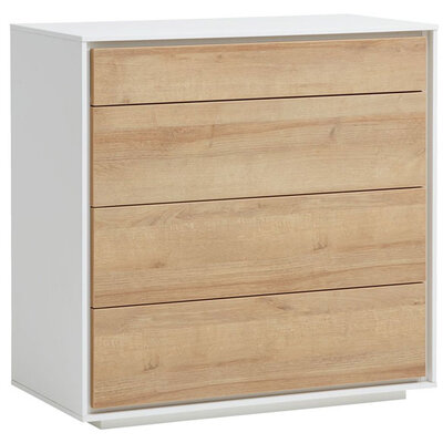 Komoda Arga 4 fioke hrast-bela