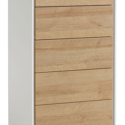 Komoda Arga 4+1 fioka hrast-bela