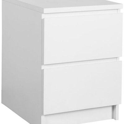 Noćni ormarić Lima 2 fioke bela