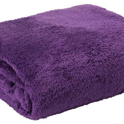 Ćebe Kronus pliš. 140x200 ljubičasta