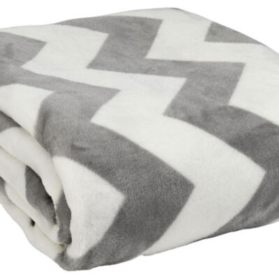 Ćebe Vrang flanel 200x220 siva