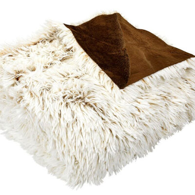 Ćebe Loto 135x195 vešt. krzno braon