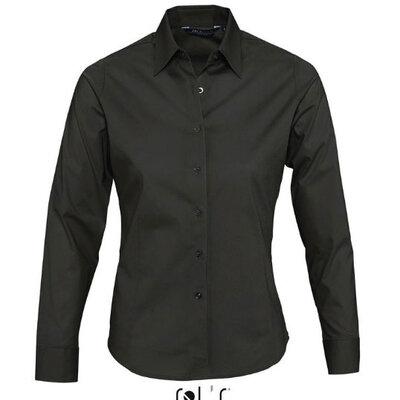 Ženska košulja sa dugim rukavima Sols Eden Black veličina S 17015