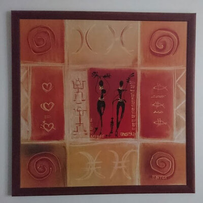 Slika u Drvenom Ramu - Nieno - Dalia - 69 x 69 cm