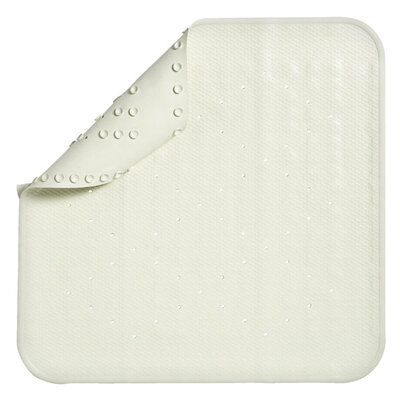 Gumena prostirka Bari 54x54 bela