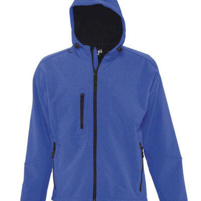 Sols Muška Softshell jakna sa kapuljačom Replay Blue veličina M 46602