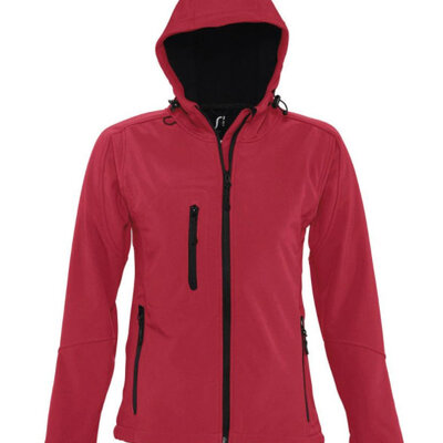 Sols Ženska Softshell jakna sa kapuljačom Replay Red veličina M 46802