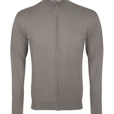 Sols Muški džemper sa rajsferšlusom Gordon Men Grey veličina 3XL 00548