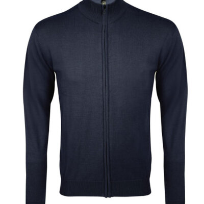 Sols Muški džemper sa rajsferšlusom Gordon Men Navy veličina 3XL 00548