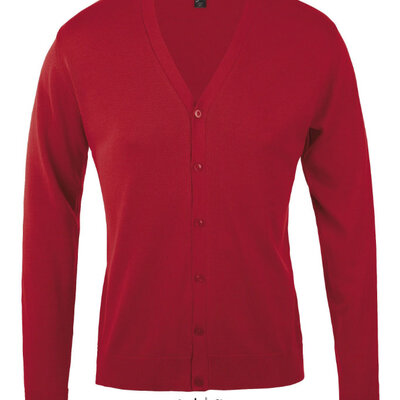 Muški džemper na kopčanje Sols Golden Men Red veličina XL 90011