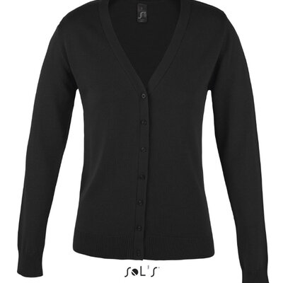 Sols Golden Women Klasičan ženski džemper Black veličina S 90012