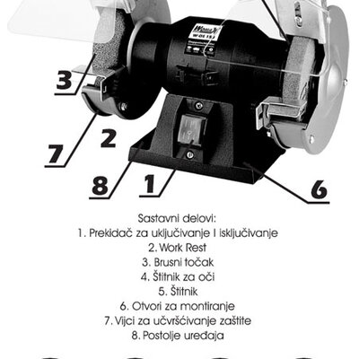 Dvostrani oštrač WDS150 72815012