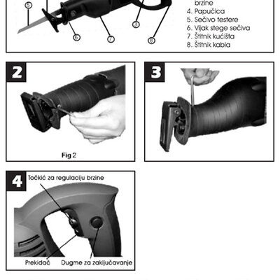 Univerzalna testera Lisičji rep WUS810 73281000