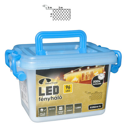 LED Novogodišnje Lampice - Zavesa Za Spoljnu i Unutrašnju Upotrebu 2 x 1 m