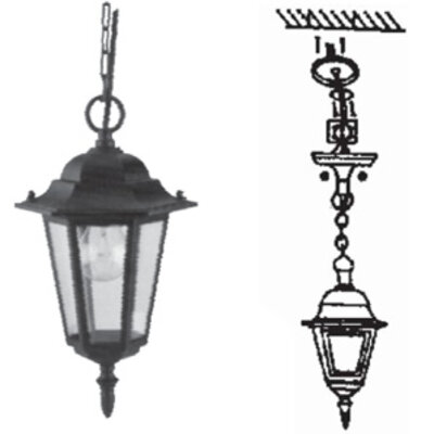 Šestostrana Viseća Baštenska Lampa