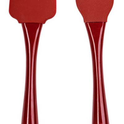 Silikonska lopatica i četkica za pripremu hrane Crvena