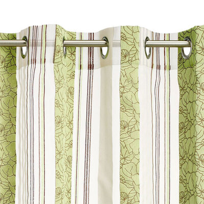 Zavesa Oda 1x140x245 zelena-braon