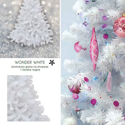 Bela Jelka 120 cm Wonder White