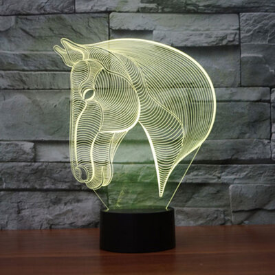 3D LED Lampa Illusions by Black Cut Horse warm white