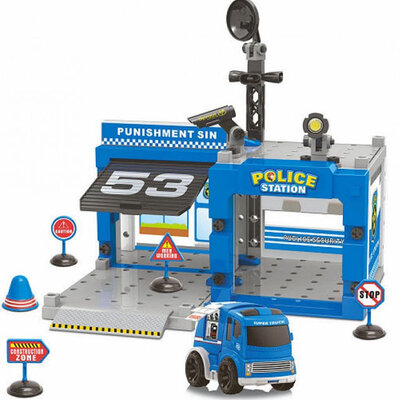 Set za pravljenje policijske stanice sa vozilom JohnToy 36336