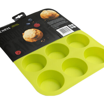 Texell modla za mafine i projice od silikona  zelena TS-MM130Z