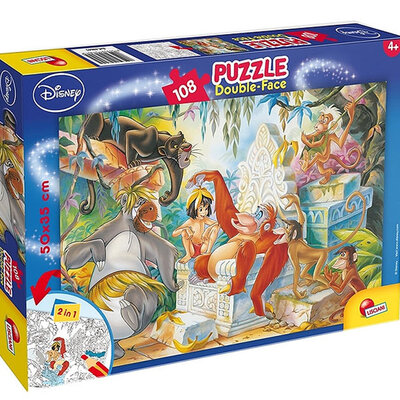 Lisciani Puzzle Knjiga O Džungli složi i oboji 108 delova 31690