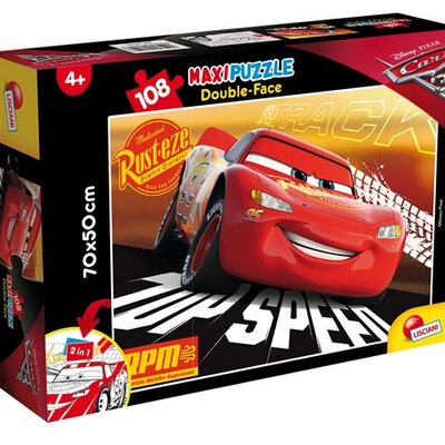 Lisciani Puzzle Cars on fire Složi i oboji 2u1 108 delova 36466