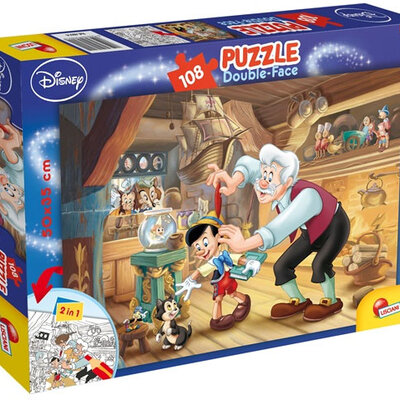Lisciani Puzzle Pinokio Složi i oboji 2u1 108 delova 31687