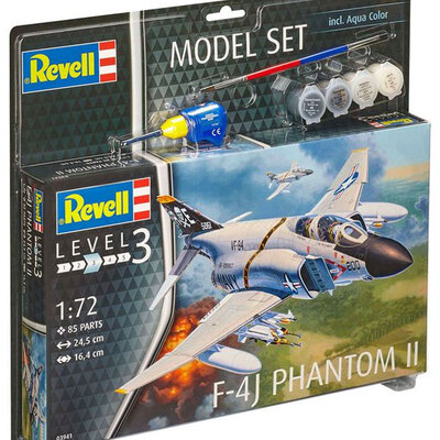 Revell maketa aviona sa priborom Model Set F-4J Phantom II RV63941/5008