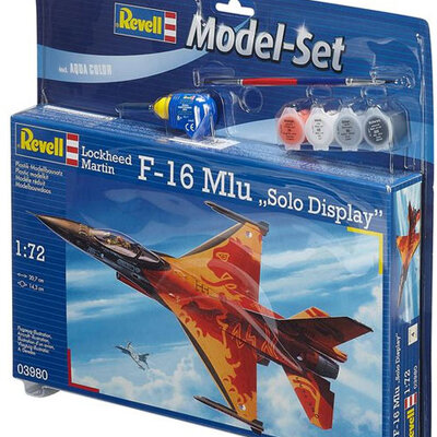 Revell maketa aviona sa priborom Model Set F-16 Mlu Solo Display RV63980/5008