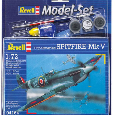 Revell maketa aviona sa priborom Model Set Spitfire Mk V RV64164/5006