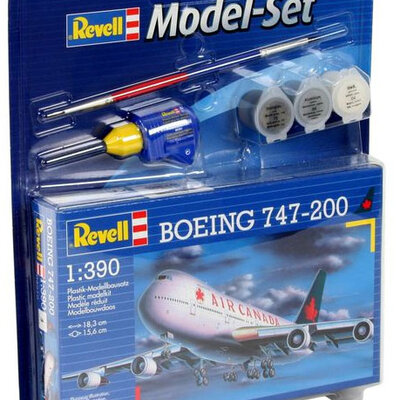 Revell maketa aviona sa priborom Model Set Boeing 747-200 RV64210/5006