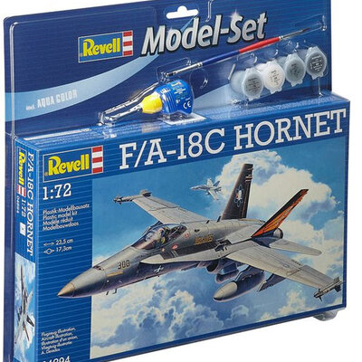 Revell maketa aviona sa priborom Model Set F/A-18C Hornet RV64894/5008