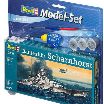 Revell maketa broda sa priborom Model Set Scharnhorst RV65136/5654